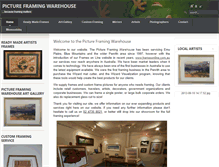 Tablet Screenshot of pictureframingwarehouse.com.au